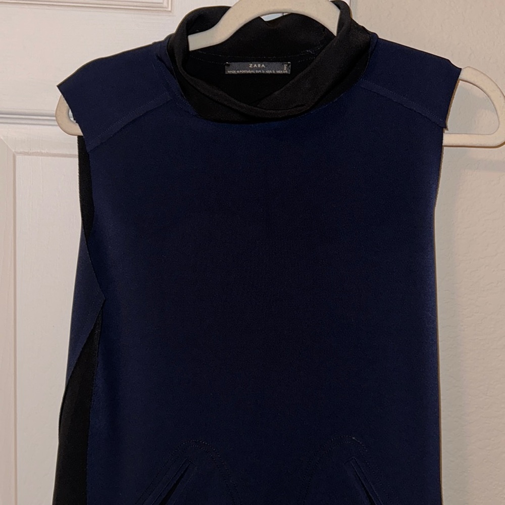 ZARA navy dress